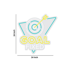 Goal Fixed Motivational Text Neon Sign LED Light