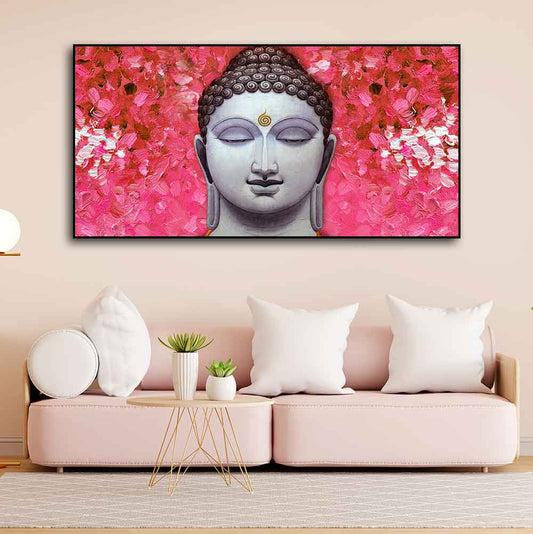 God Buddha Portrait Canvas Wall Painting