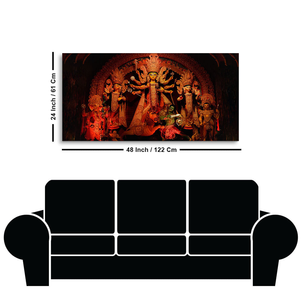 Goddess Maa Durga Premium Canvas Wall Painting