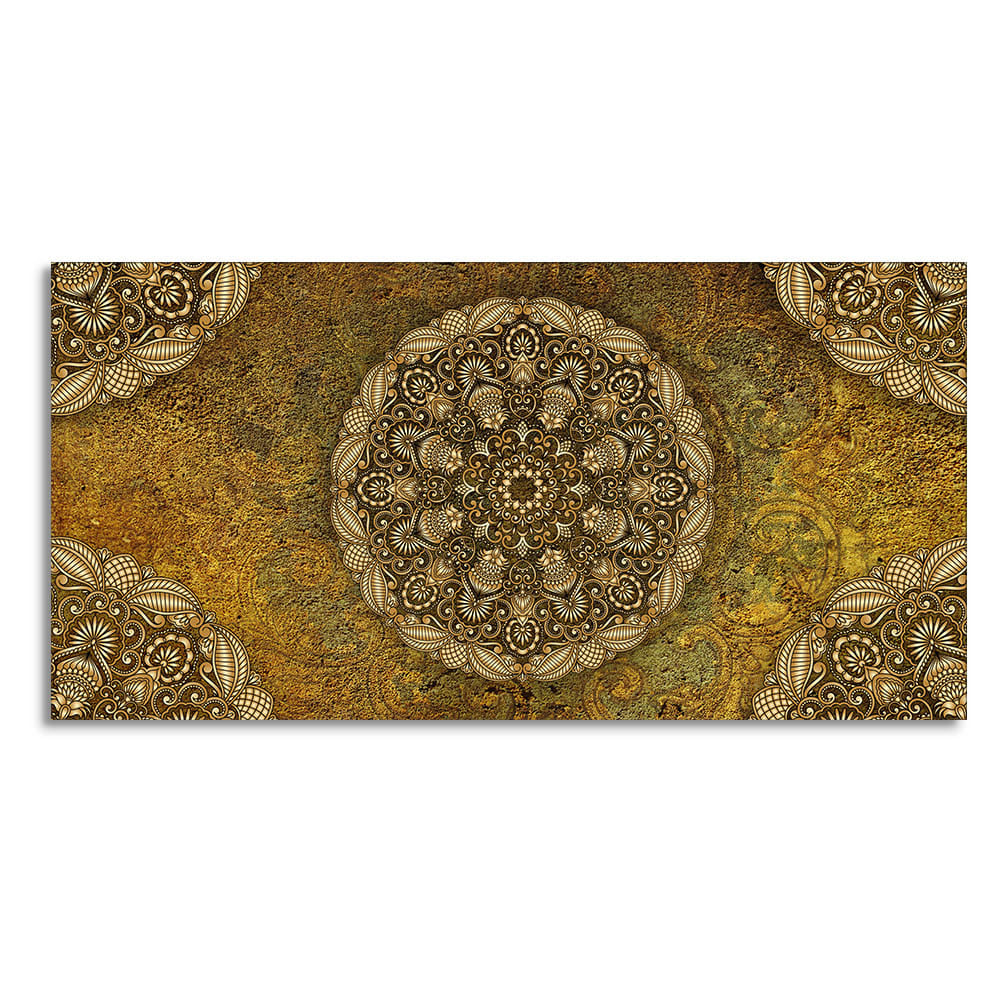 Golden Mandala Art Canvas Wall Painting