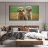 Golden Retriever Puppies Premium Canvas Wall Painting