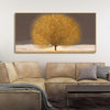 Golden Tree with Elements of gold textures Wall Painting