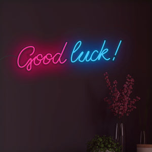 Good Luck Text Neon Sign LED Light