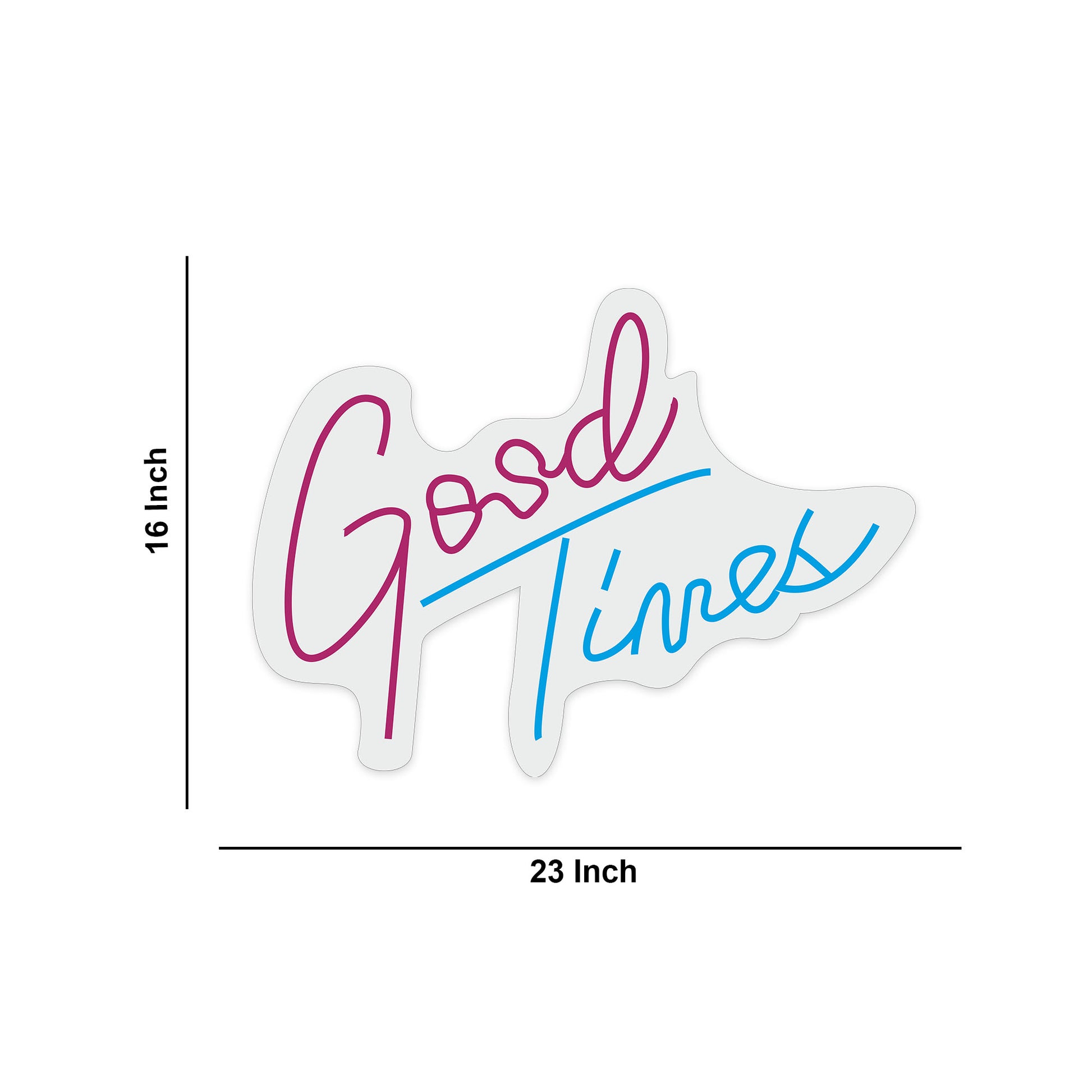 Good Times Text Neon Sign LED Light