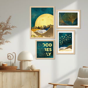 Good Vibe Only Nature Vibes Wall Frame Set of Four