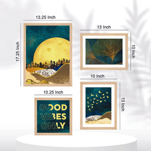 Good Vibe Only Nature Vibes Wall Frame Set of Four