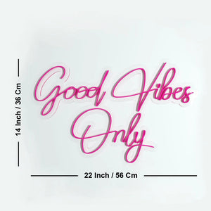 Good Vibes Only Design Neon LED Light