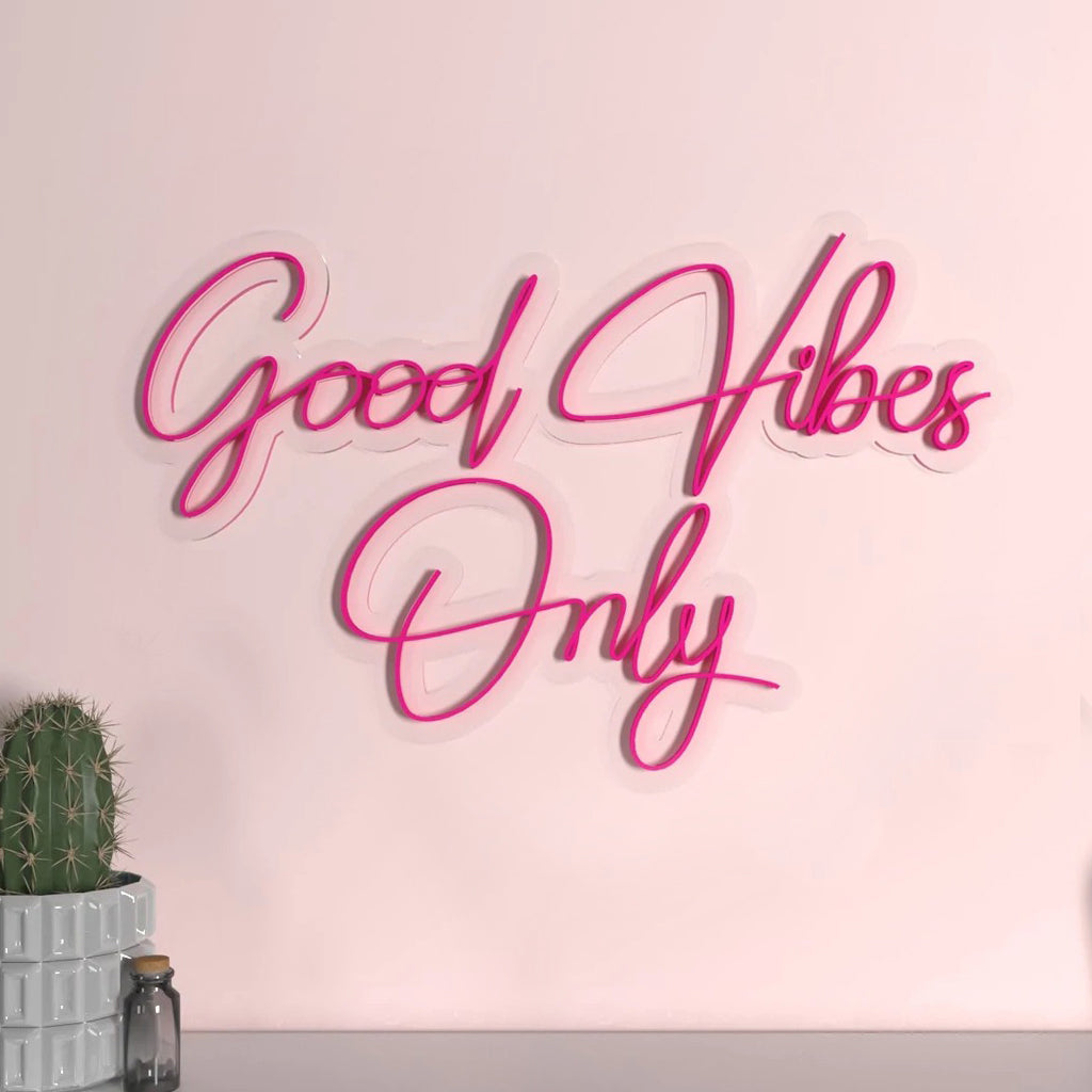 Good Vibes Only Design Neon LED Light