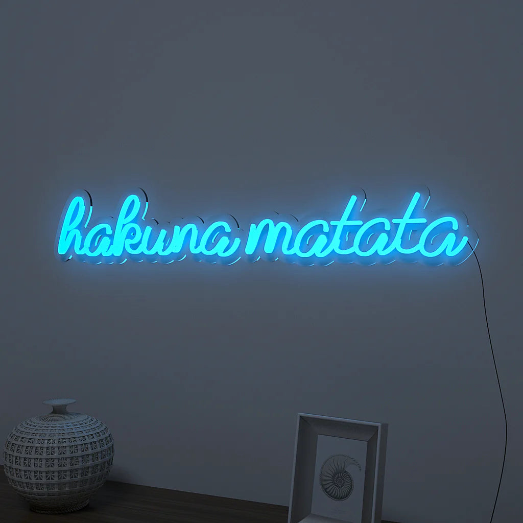 Hakuna Matata Text Neon LED Light