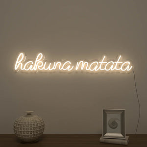 Hakuna Matata Text Neon LED Light