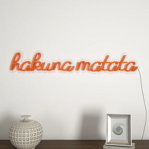 Hakuna Matata Text Neon LED Light