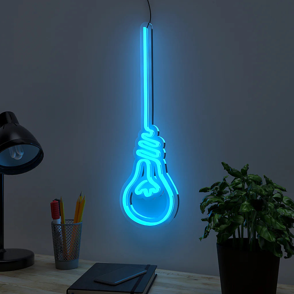 Hanging Bulb Design Neon LED Light