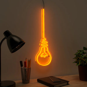 Hanging Bulb Design Neon LED Light