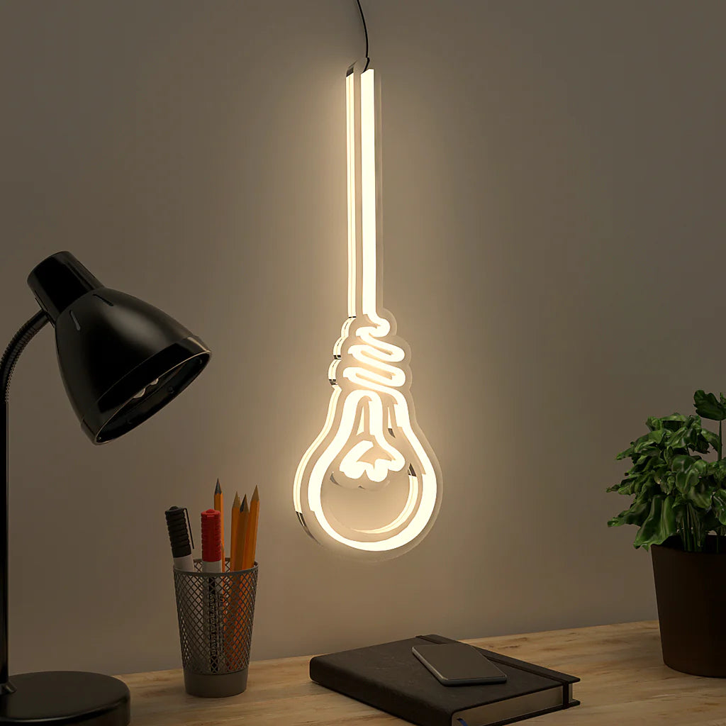 Hanging Bulb Design Neon LED Light