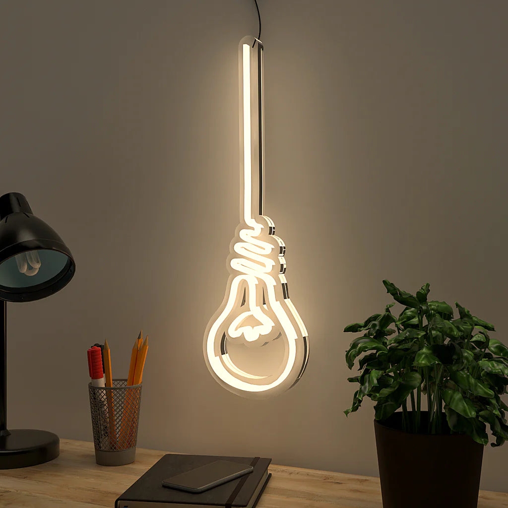 Hanging Bulb Design Neon LED Light