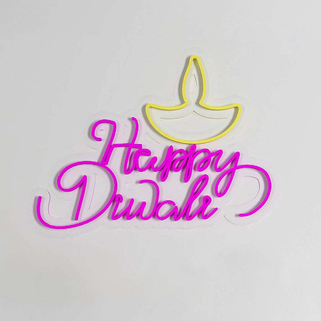 Happy Diwali Design Neon LED Light