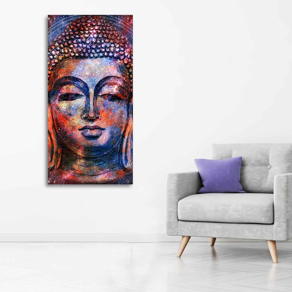 Head of Gautam Buddha Canvas Wall Painting