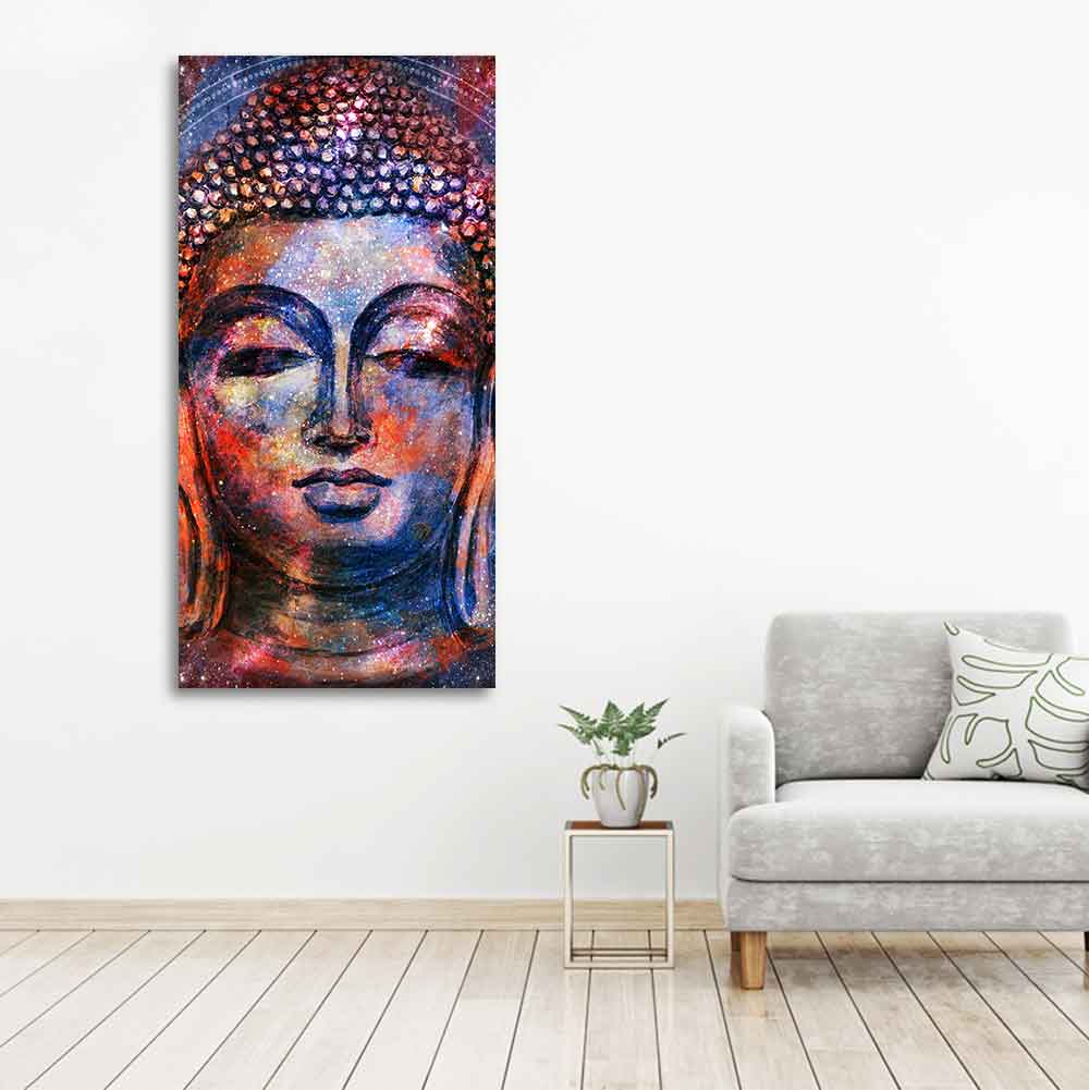 Head of Gautam Buddha Canvas Wall Painting