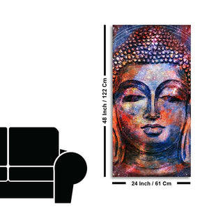 Head of Gautam Buddha Canvas Wall Painting