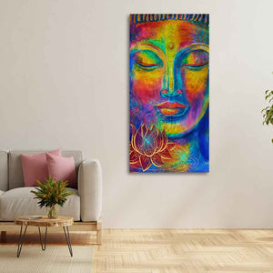 Head of Lord Buddha Canvas Wall Painting