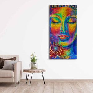 Head of Lord Buddha Canvas Wall Painting