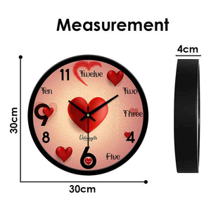 Love Designer Wall Clock