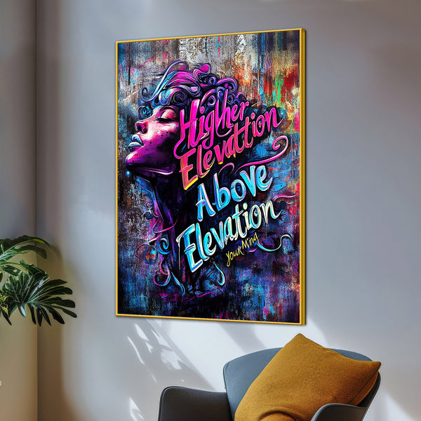 Higher Elevation Above Elevation Cotton Canvas Wall Painting