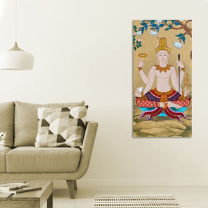 Hindu God Thai Style Art Wall Painting