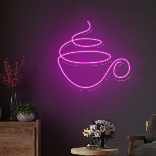 Hot Coffee Neon Sign LED Light