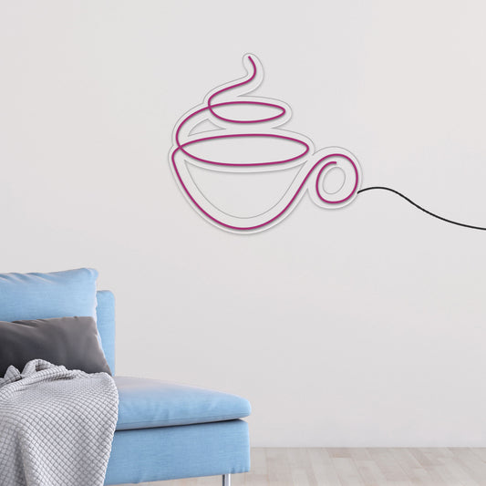 Hot Coffee Neon Sign LED Light