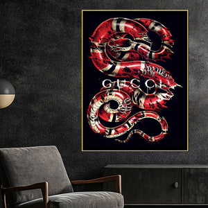 Indulgence Of Gucci Cotton Canvas Wall Painting