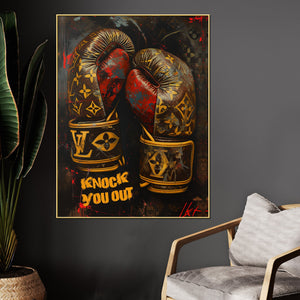 Indulgence Of Lv Knock Out Cotton Canvas Wall Painting