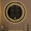 Infinity Edged Minimalistic Pattern LED Bathroom Wall Mirror