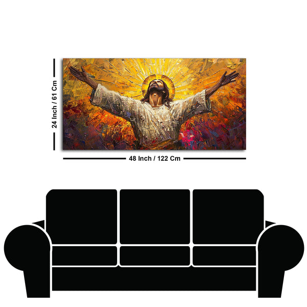 Inspiring Jesus Christ Canvas Wooden Canvas Wall Painting