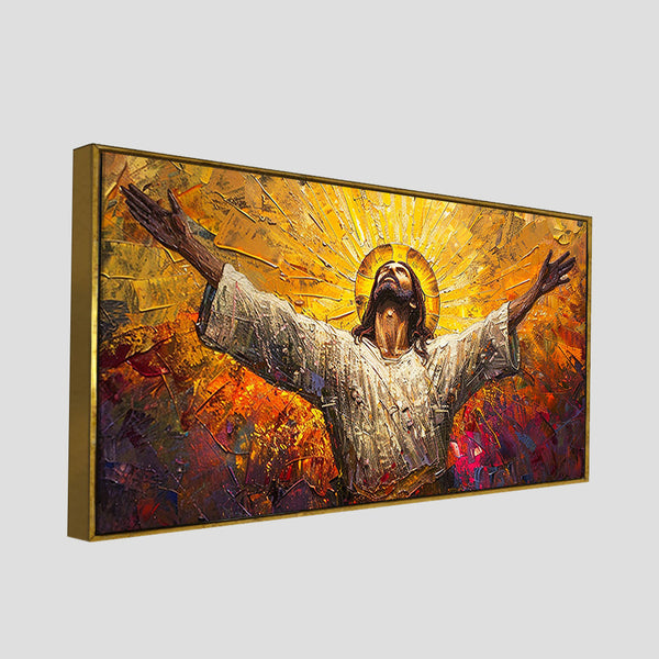 Inspiring Jesus Christ Canvas Wooden Canvas Wall Painting