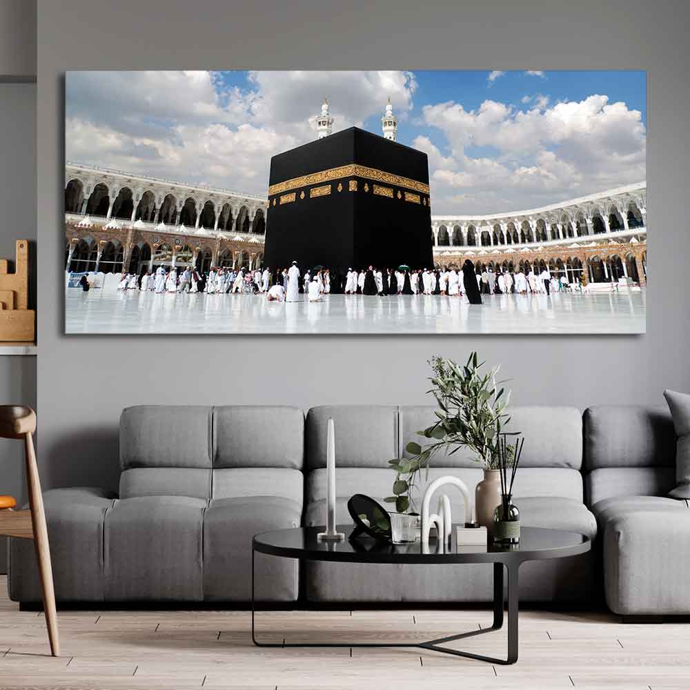 Islamic Canvas Wall Painting of Makkah al-Mukarramah