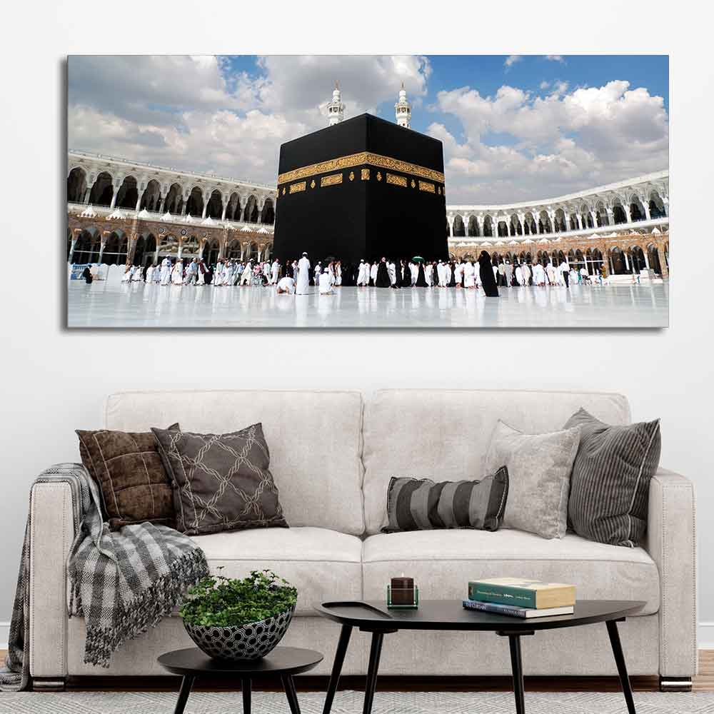 Islamic Canvas Wall Painting of Makkah al-Mukarramah