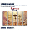 Jesus Cross with Moon Dark Background Five Pieces Canvas Wall Painting