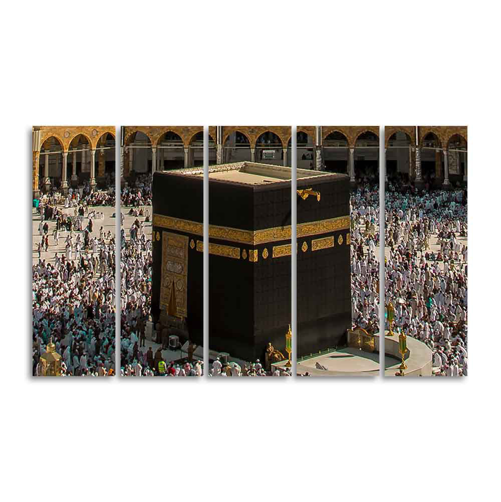 Kaaba Premium Wall Painting Set of Five