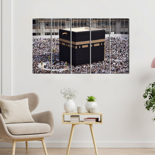 Kaaba Premium Wall Painting Set of Five Pieces