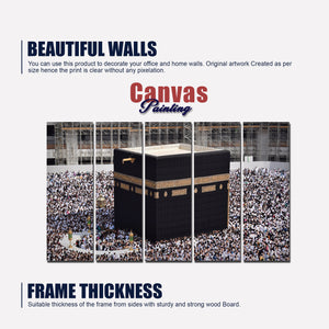 Kaaba Premium Wall Painting Set of Five Pieces