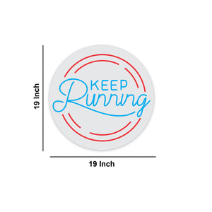 Keep Running Inspirational Text Neon Sign LED Light