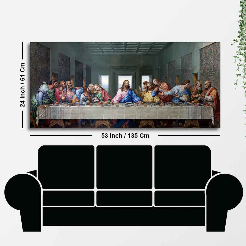 Last supper of Jesus Canvas Wall Painting