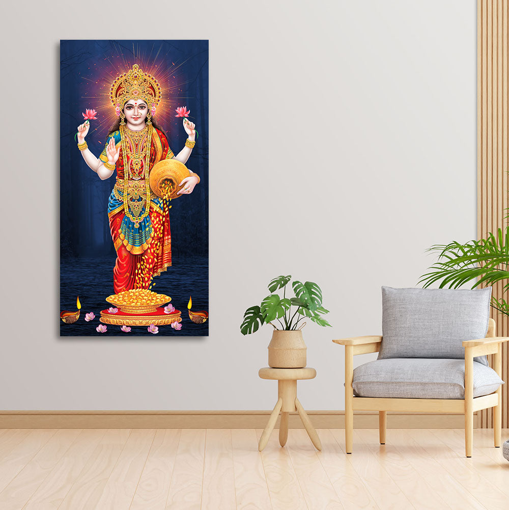 Laxmi Mata Canvas Wall Painting