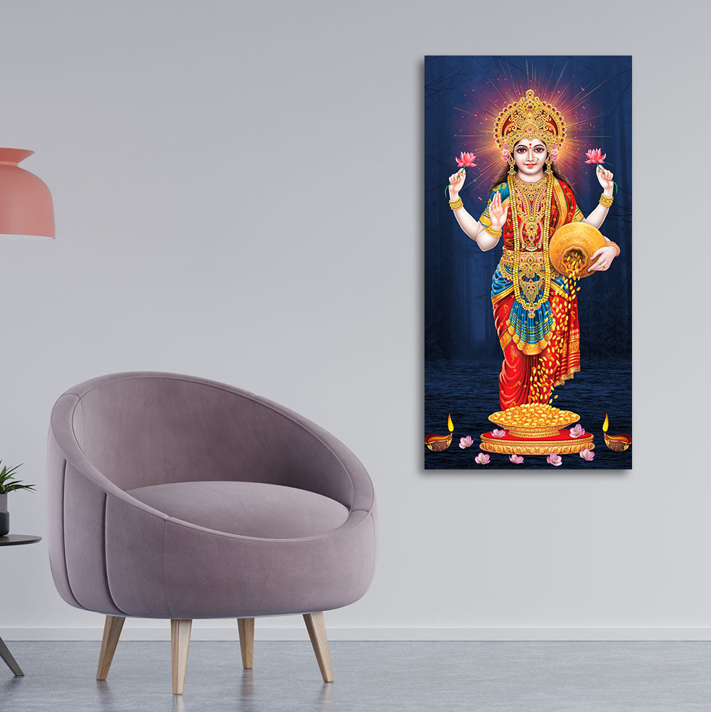 Laxmi Mata Canvas Wall Painting