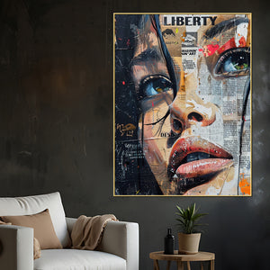 Liberty Of Life Cotton Canvas Wall Painting