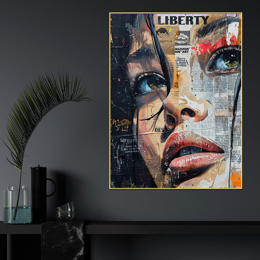 Liberty Of Life Cotton Canvas Wall Painting