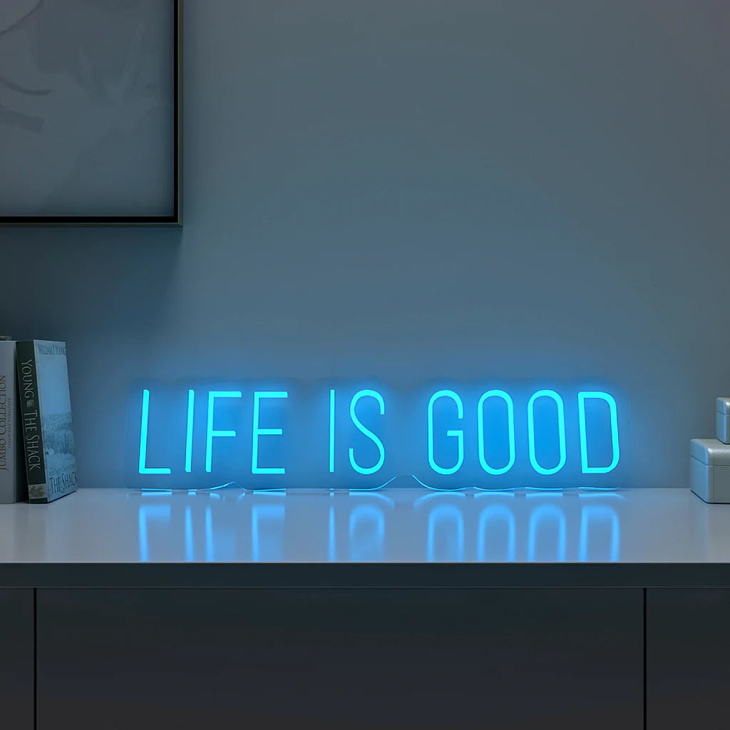 Life is Good Text Neon LED Light