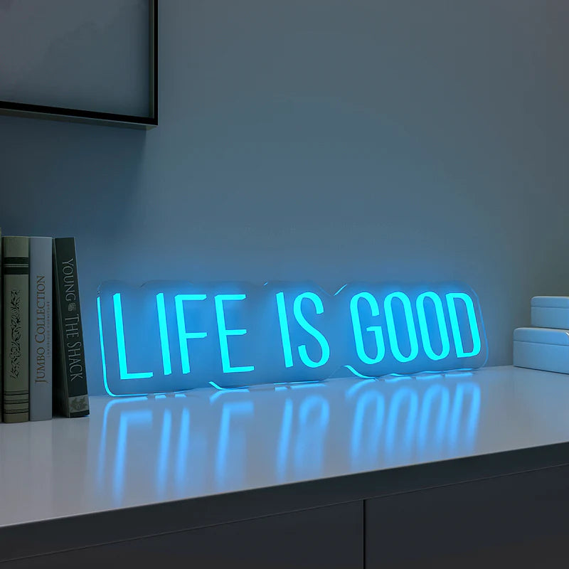 Life is Good Text Neon LED Light