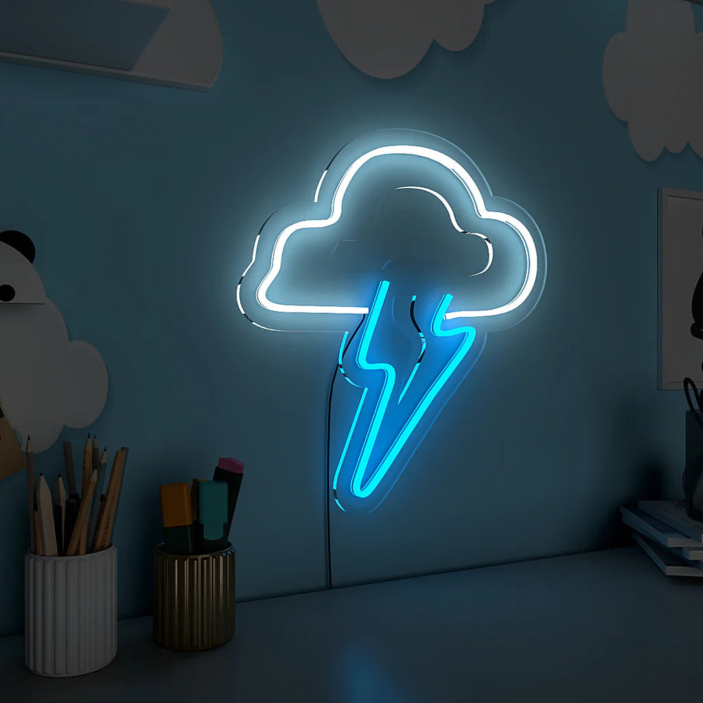 Lightning Cloud Design Neon LED Light